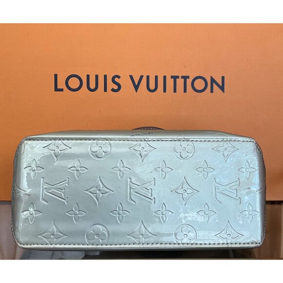 Louis Vuitton Monogram Vernis Bedford Handbag With Leather Handles - Silver & Br - Picture 6 of 12